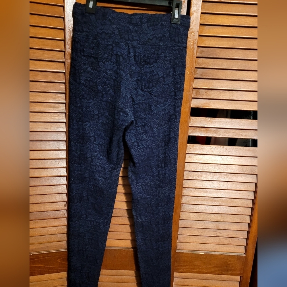 Helix Midnight Blue Lace Trousers - Picture 3 of 6